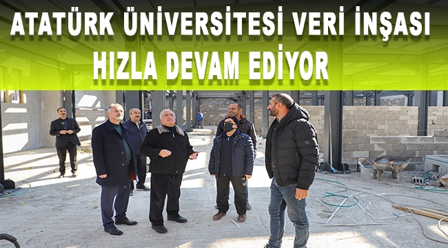 Atatürk Üniversitesinin Vizyon Projelerinden Veri Merkezinde Çalışmalar Sürüyor