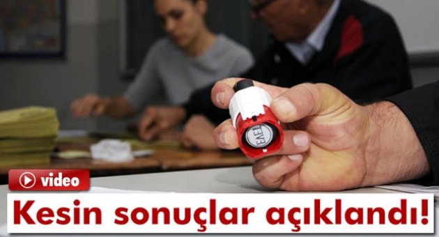 YSK Kesin Listeyi Yayınladı