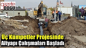 Üç Kümbetler Projesinde Altyapıya Başlandı