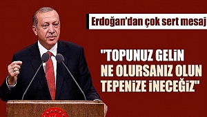 Cumhurbaşkanı Erdoğan'dan Çok Sert Mesaj!