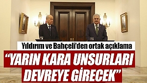 Yıldırım ve Bahçeli'den Ortak Açıklama
