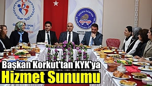 Başkan Korkut, Kredi Yurtlarda Sunum Yaptı