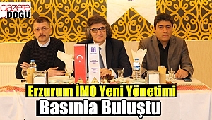 Erzurum İMO Yeni Yönetimi Basınla Buluştu