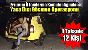 Jandarma'dan Yasa Dışı Göçmen Operasyonu