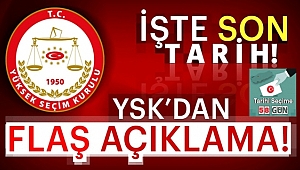 YSK Seçim Takvimini Açıkladı