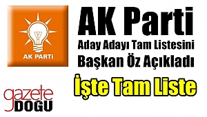 AK Parti Erzurum Aday Adayı Başvuru Listesi Açıklandı