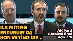 Cumhurbaşkanı Erdoğan İlk Mitingi Erzurum'da Yapacak