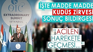 Kudüs Zirvesinden Dünyaya 30 Maddelik Çağrı!