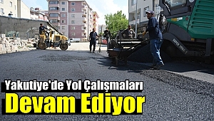 Yakutiye'de Asfaltlama Çalışması Devam Ediyor