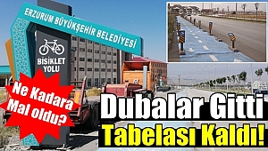 Bisiklet Yolunda Dubalar Gitti, Tabelalar Kaldı!