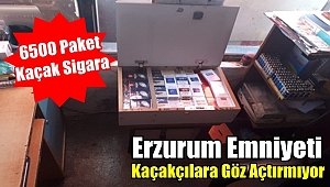 Erzurum Emniyeti Kaçakçılara Göz Açtırmıyor