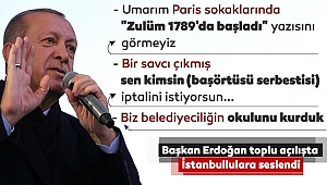 Başkan Erdoğan'dan Fransa'ya 1789 Göndermesi!