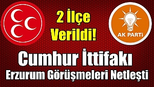 Cumhur İttifakı Erzurum'da Netleşti