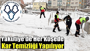 Yakutiye'de Her Köşede Kar Temizliği Yapılıyor