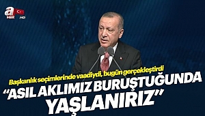Başkan Erdoğan Yaşlılık Şurasında Konuştu
