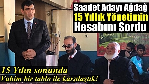 SP Adayı Ağdağ, 15 Yılın Hesabını Sordu!