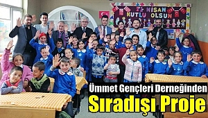 Ümmet Gençleri Derneğinden Sıra Dışı Proje