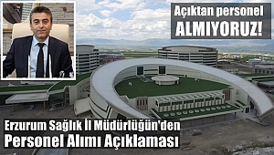 Sağlık İl Müdürlüğünden Personel Alımı Açıklaması