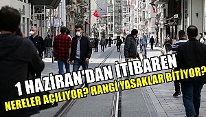 1 Haziran'da Hangi Yasaklar Kalkıyor?