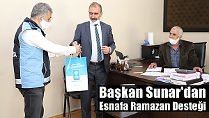 Başkan Sunar'dan Esnafa Ramazan Desteği