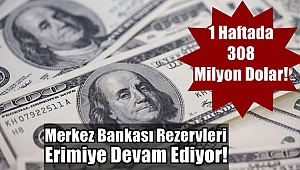 Merkez Bankası Rezervleri Erimiye Devam Ediyor