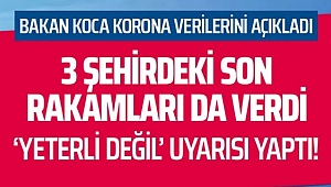 Bakan Koca Son Sayıları Paylaştı