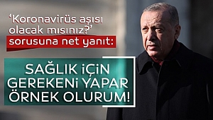Başkan Erdoğan'dan Aşı açıklaması