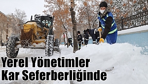 Erzurum'da Karla Mücadele Aralıksız Devam Ediyor