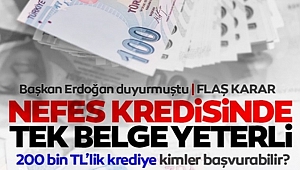 Nefes kredisi başvuruları bugün başlıyor