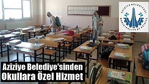 Aziziye Belediyesi'nden Okullara Özel Hizmet