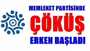 Memleket Partisinde Çöküş Erken Başladı