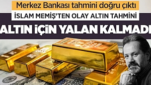 İslam Memiş'ten Altın Uyarısı!