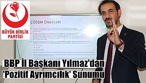 Başkan Yılmaz'dan Pozitif Ayrımcılık Sunumu