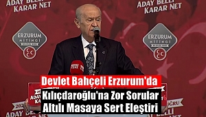 MHP Lideri Bahçeli Erzurum'da Vatandaşlara Seslendi