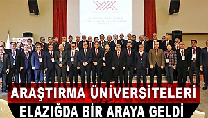 Araştırma Üniversiteleri Elazığ'da Bir Araya Geldi