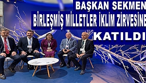 Başkan Sekmen Birleşmiş Milletler İklim Zirvesinde Projelerini Anlattı