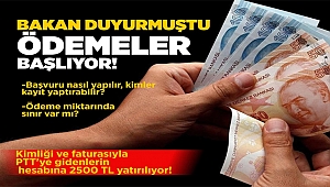 Kimliği ve Faturasıyla PTT'ye Gidenlerin Hesabına 2500 TL Yatırılıyor!