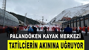 Palandöken Kayak Merkezi Tatilcilerin Akınına Uğruyor