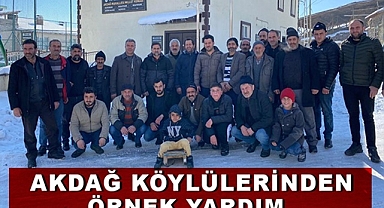 Akdağ'lı Köylülerden Örnek Yardım