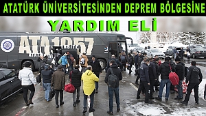 Atatürk Üniversitesinden Deprem Bölgesine Yardım Eli...