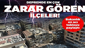 Bakanlık En Çok Zarar Alan İlçeleri Açıkladı