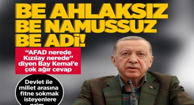 Cumhurbaşkanı Erdoğan'dan Sert Açıklamalar