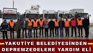 İnsani Yardım Malzemesi Taşıyan 7 Tır Bölgeye Sevk Edildi
