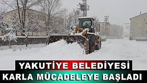 Yakutiye Belediyesi Karla Mücadeleye Başladı
