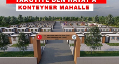 Yakutiye'den Hatay'a Konteyner Mahalle