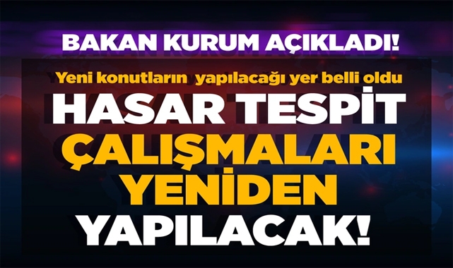 Yeni Konutların Yapılacağı Yer Belli Oldu