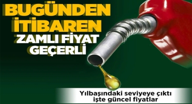 Akaryakıta Zam Geldi!