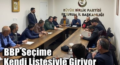 BBP Seçime Kendi Listesiyle Giriyor