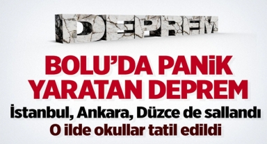 Bolu Merkezli Depremde Düzce ve İstanbul da Sallandı...