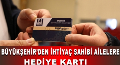 Büyükşehir’den İhtiyaç Sahibi 5 Bin Aileye Hediye Kartı